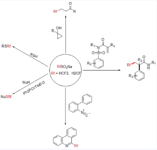 Research achievements of researcher Hu Jinbo | How to easily introduce CF2H and CH2F through free radical process?