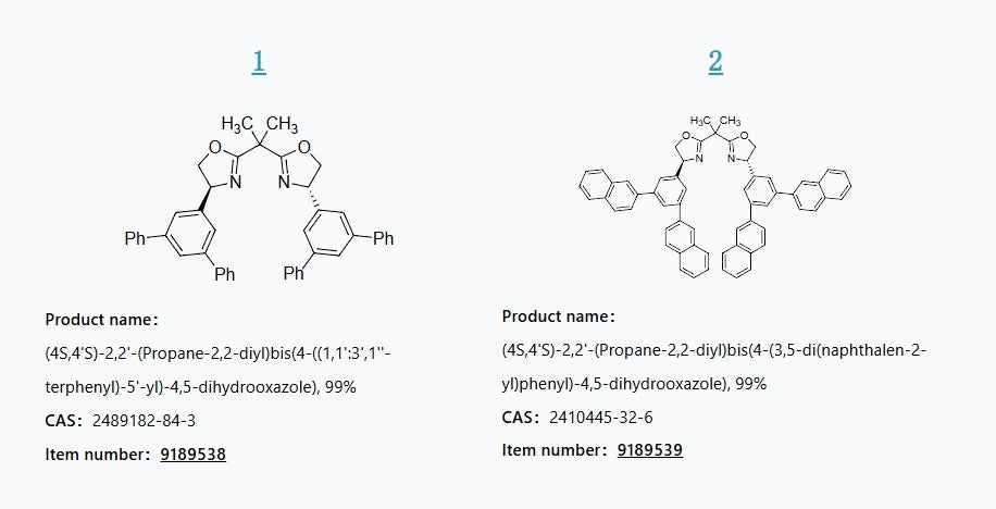 Scientific research achievements of Professor Ye Longwu | Highly efficient chiral bisoxazoline ligands for asymmetric synthesis