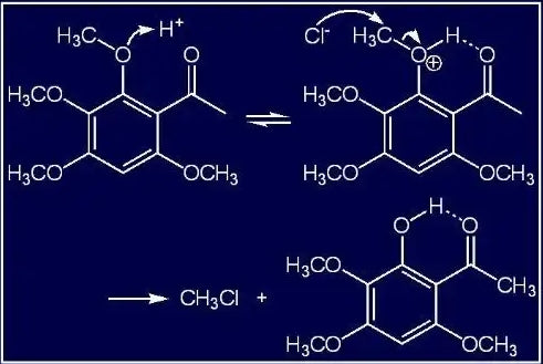 General formula of acylation reaction showing reactants and products.