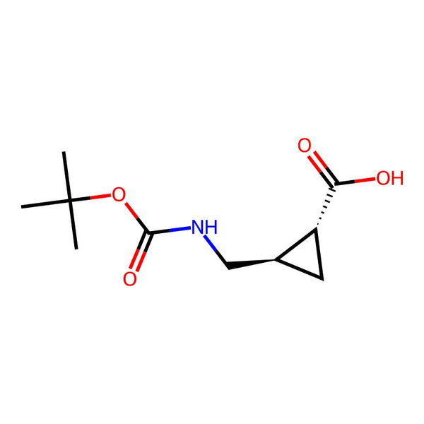 rel-(1R,2R)-2-[[[(1,1-Dimethylethoxy)carbonyl]amino]methyl]cyclopropanecarboxylic acid|CS-0047741|952708-48-4