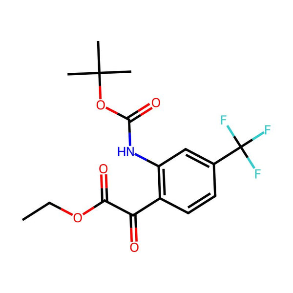 Ethyl 2-(2-((tert-butoxycarbonyl)amino)-4-(trifluoromethyl)phenyl)-2-oxoacetate|CS-0513146|159684-36-3