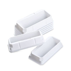 biologix 25ml capacity white polystyrene sterile solution basins.  basins come individually wrapped.  100/case|25-1025
