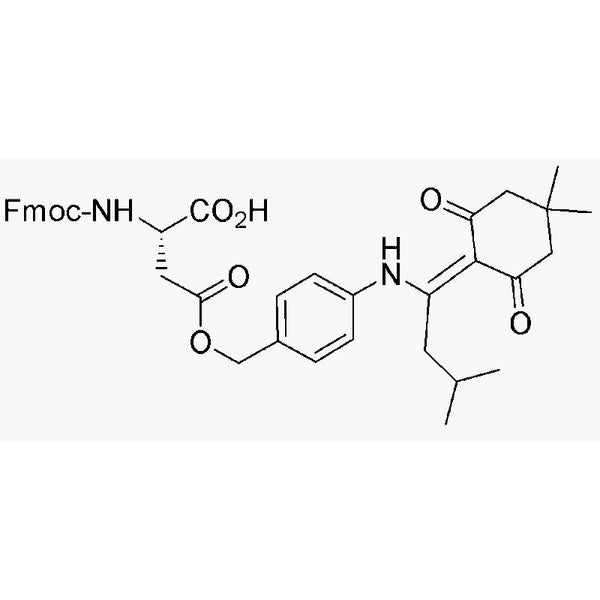 Fmoc-L-aspartic acid b-4-[N-{1-(4,4-dimethyl-2,6-dioxocyclohexylidene)-3-methylbutyl}amino]benzyl es|03695|269066-08-2