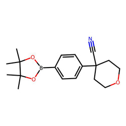 4-(4-(4,4,5,5-Tetramethyl-1,3,2-dioxaborolan-2-yl)phenyl)tetrahydro-2H-pyran-4-carbonitrile|CS-0177390|1206640-91-6