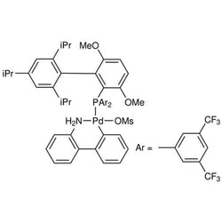 Methanesulfonato[2-bis(3,5-di(trifluoromethyl)phenylphosphino)-3,6-dimethoxy-2',4',6'-tri-i-propyl-1,1'-biphenyl](2'-amino-1,1'-biphenyl-2-yl)palladium(II), min. 98% [JackiePhos Palladacycle Gen. 3]|46-0340|2102544-35-2