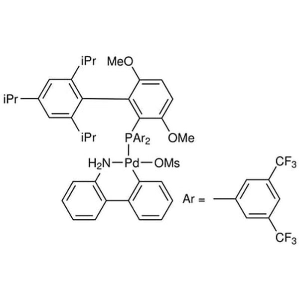 Methanesulfonato[2-bis(3,5-di(trifluoromethyl)phenylphosphino)-3,6-dimethoxy-2',4',6'-tri-i-propyl-1,1'-biphenyl](2'-amino-1,1'-biphenyl-2-yl)palladium(II), min. 98% [JackiePhos Palladacycle Gen. 3]|46-0340|2102544-35-2