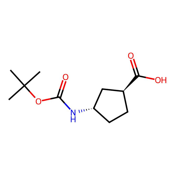 (1S,3S)-3-((tert-Butoxycarbonyl)amino)cyclopentanecarboxylic acid|CS-0041859|161601-29-2