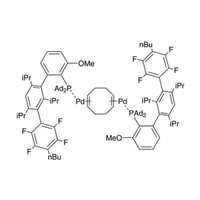 Bis{[2-(Diadamantylphosphino)-3-methoxy-2’,4’,6’-tri-i-propyl-3’-(2,3,5,6-tetrafluoro-4-butylphenyl)-1,1’-biphenyl]palladium(0)}1,5-cyclooctadiene, [AlPhos Palladium complex]|46-0241|1805783-51-0