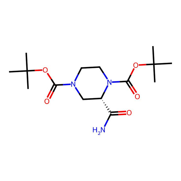 (S)-di-tert-butyl 2-carbamoylpiperazine-1,4-dicarboxylate|CS-M0446|1438393-12-4