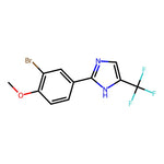 2-(3-Bromo-4-methoxyphenyl)-4-(trifluoromethyl)-1H-imidazole, 95%|07-0617|3078333-54-4