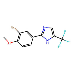 2-(3-Bromo-4-methoxyphenyl)-4-(trifluoromethyl)-1H-imidazole, 95%|07-0617|3078333-54-4