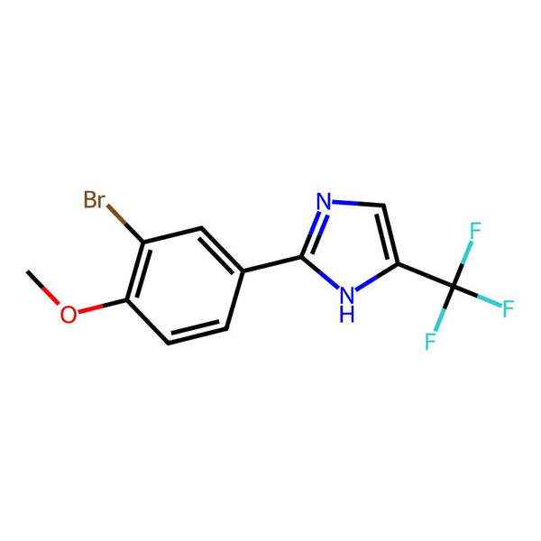 2-(3-Bromo-4-methoxyphenyl)-4-(trifluoromethyl)-1H-imidazole, 95%|07-0617|3078333-54-4