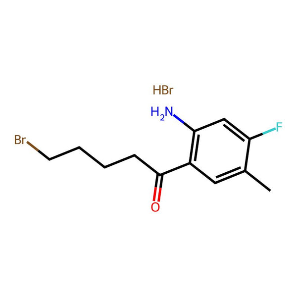 1-(2-Amino-4-fluoro-5-methylphenyl)-5-bromopentan-1-one hydrobromide|CS-0530362|2832911-62-1