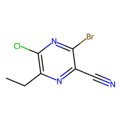 3-Bromo-5-chloro-6-ethylpyrazine-2-carbonitrile|CS-M3619|2043020-03-5