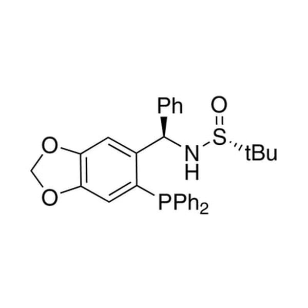[S(R)]-N-[(R)-[6-(Diphenylphosphino)benzo[d][1,3]dioxol-5-yl]phenylmethyl]-2-methyl-2-propanesulfinamide, 95%|15-8352
