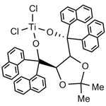 (4R,5R)-(-)-2,2-Dimethyl-α;,α;,α;',α;'-tetra(1-naphthyl)-1,3-dioxolane-4,5-dimethanolatotitanium(IV) dichloride acetonitrile adduct|22-0761|197389-47-2