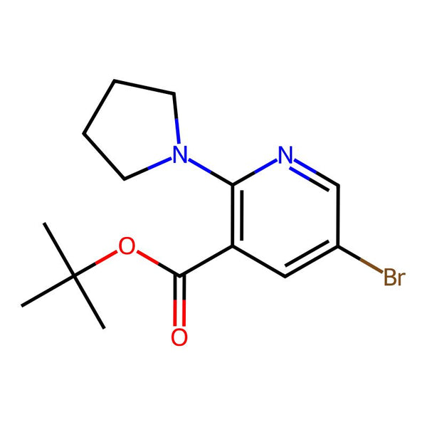 5-Bromo-2-pyrrolidin-1-yl-nicotinic acid tert-butyl ester, 95%|07-0225|2206608-41-3
