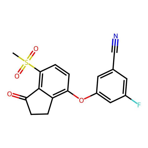 3-Fluoro-5-((7-(methylsulfonyl)-1-oxo-2,3-dihydro-1H-inden-4-yl)oxy)benzonitrile|CS-0015239|1672665-55-2