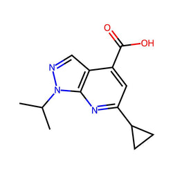 6-Cyclopropyl-1-(propan-2-yl)-1h-pyrazolo[3,4-b]pyridine-4-carboxylic acid|CS-0224247|851288-57-8