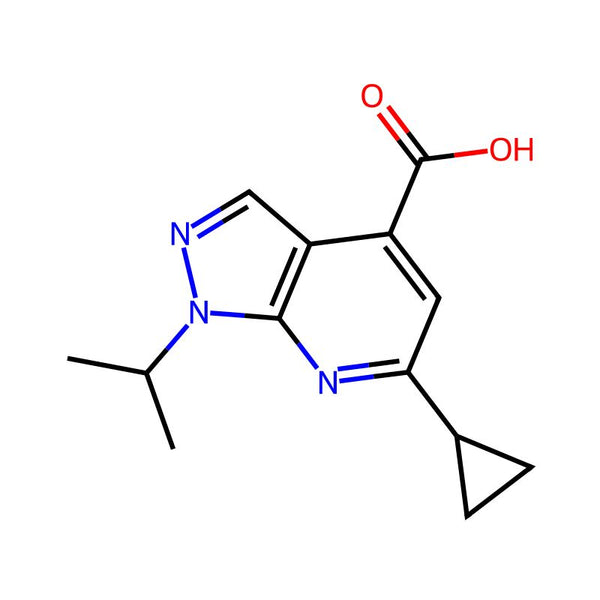 6-Cyclopropyl-1-(propan-2-yl)-1h-pyrazolo[3,4-b]pyridine-4-carboxylic acid|CS-0224247|851288-57-8