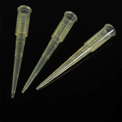 biologix 200μl yellow polypropylene non-sterile (rnase & dnase free) autoclavable pipet tips.  pipet tips have molded graduations. 1,000 tips/pack, 10 packs/case|20-0200