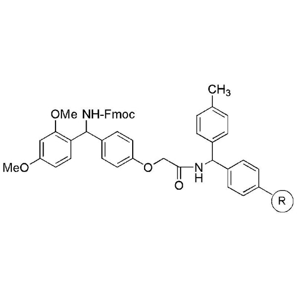 4-(2',4'-Dimethoxyphenyl-Fmoc-aminomethyl)phenoxyacetamido MBHA resin|06752|431041-83-7