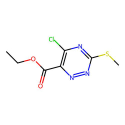 Ethyl 5-chloro-3-(methylthio)-1,2,4-triazine-6-carboxylate|CS-B0748|75824-03-2
