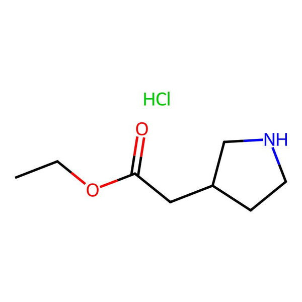Ethyl 2-(pyrrolidin-3-yl)acetate hydrochloride|CS-0049522|726139-60-2