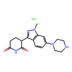 3-(1-Methyl-6-(piperazin-1-yl)-1H-indazol-3-yl)piperidine-2,6-dione hydrochloride|CS-1175609|3011028-45-5