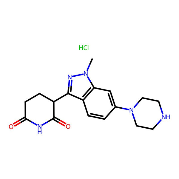 3-(1-Methyl-6-(piperazin-1-yl)-1H-indazol-3-yl)piperidine-2,6-dione hydrochloride|CS-1175609|3011028-45-5