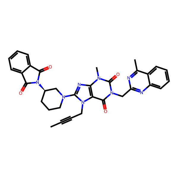 (R)-7-(But-2-ynyl)-8-(3-(1,3-dioxoisoindolin-2-yl)piperidin-1-yl)-3-methyl-1-((4-methylquinazolin-2-yl)methyl)-1H-purine-2,6(3H,7H)-dione|CS-0009377|886588-63-2