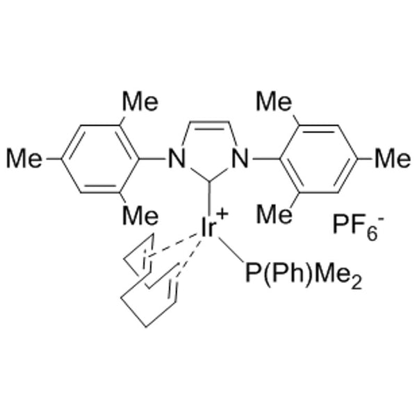 (Dimethylphenylphosphine)(1,5-cyclooctadiene)[1,3-bis(2,4,6-trimethylphenyl)imidazol-2-ylidene]iridium(I) hexafluorophosphate, min. 98%|77-1830|1019853-03-2