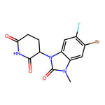 3-(5-Bromo-6-fluoro-3-methyl-2-oxo-2,3-dihydro-1H-benzo[d]imidazol-1-yl)piperidine-2,6-dione|CS-0783579|2912303-48-9