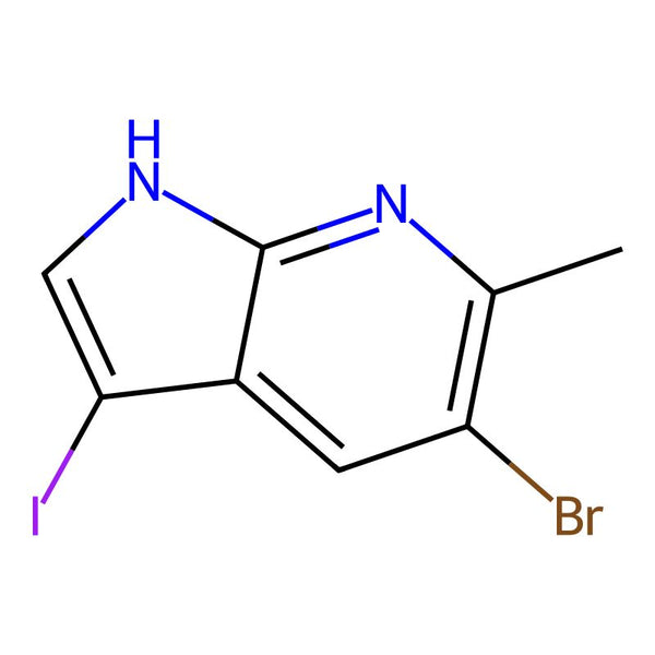 5-Bromo-3-iodo-6-methyl-1H-pyrrolo[2,3-b]pyridine|CS-0196447|1000343-82-7