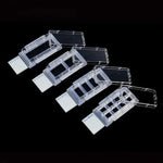 cell culture slide, single well, ps frame, glass slide, pp holder, 2.5~5.5ml, sterile, dnase&rnase free, non-pyrogenic, 6 /pack, 2 packs/case|07-2101