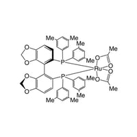 Diacetato{(R)-(+)-5,5'-bis[di(3,5-xylyl)phosphino]-4,4'-bi-1,3-benzodioxole}ruthenium(II) Ru(OAc)2[(R)-dm-segphos?]|44-0174|944450-49-1