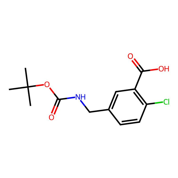 5-(((tert-Butoxycarbonyl)amino)methyl)-2-chlorobenzoic acid|CS-0433925|165950-04-9