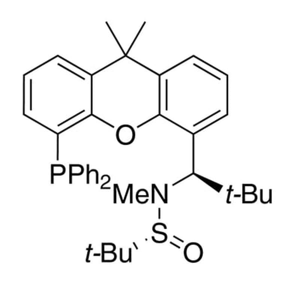 [S(R)]-N-[(R)-(2-(1-tert-Butylmethyl)][5-(diphenylphosphino)-9,9-dimethyl-9H-xanthen-4-yl]methyl]-N,2-dimethyl-2-propanesulfinamide, 95%|15-0215
