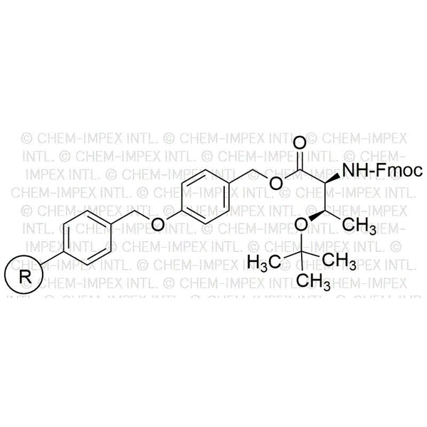 Fmoc-O-tert-butyl-L-threonine 4-alkoxybenzyl alcohol resin (0.2-0.3 meq/g, 100-200 mesh)|01917