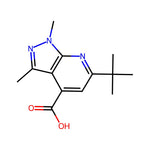 6-(tert-Butyl)-1,3-dimethyl-1H-pyrazolo[3,4-b]pyridine-4-carboxylic acid|CS-0076661|1017163-11-9