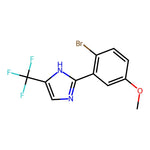 2-(2-Bromo-5-methoxyphenyl)-4-(trifluoromethyl)-1H-imidazole, 95%|07-0632|3078334-08-1
