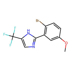 2-(2-Bromo-5-methoxyphenyl)-4-(trifluoromethyl)-1H-imidazole, 95%|07-0632|3078334-08-1