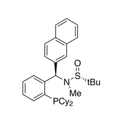 [S(R)]-N-[(R)-[2-(Dicyclohexylphosphino)phenyl]-2-naphthalenylmethyl]-N,2-dimethyl-2-propanesulfinamide, 95%|15-8444