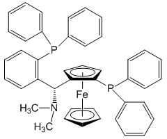 (R)-(+)-[(R)-2-Diphenylphosphinoferrocenyl](N,N-dimethylamino)(2-diphenylphosphinophenyl)methane, min. 97%