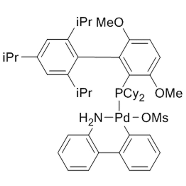 Methanesulfonato(2-dicyclohexylphosphino-3,6-dimethoxy-2',4',6'-tri-i-propyl-1,1'-biphenyl)(2'-amino-1,1'-biphenyl-2-yl)palladium(II), min. 98% [BrettPhos Palladacycle Gen. 3]|46-0322|1470372-59-8
