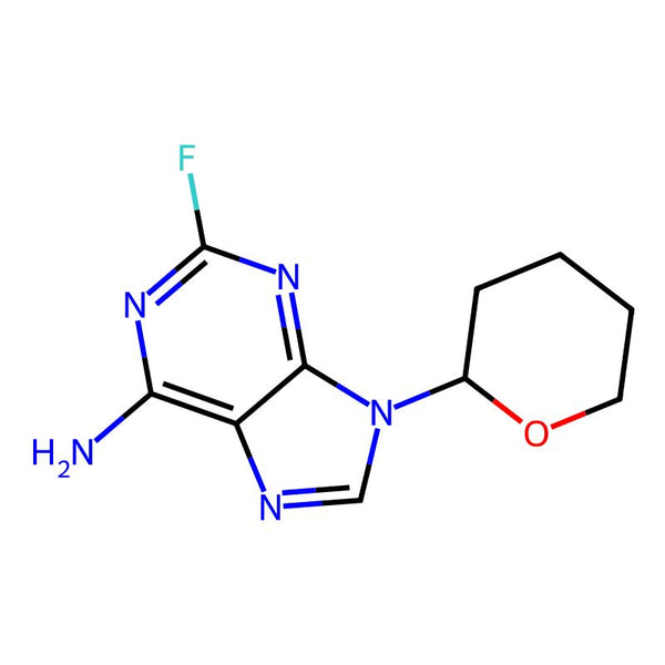 2-Fluoro-9-(tetrahydro-2H-pyran-2-yl)-9H-purin-6-amine|CS-0864333|1207628-46-3