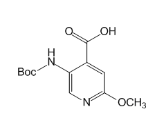 5-(N-Boc-amino)-2-methoxypyridine-4-carboxylic acid, 97%|246433|183741-86-8