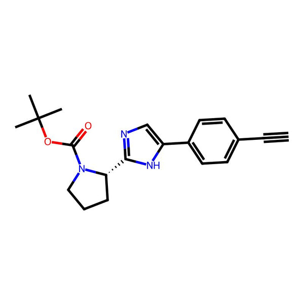 (S)-tert-Butyl 2-(5-(4-ethynylphenyl)-1H-imidazol-2-yl)pyrrolidine-1-carboxylate|CS-0618085|1228968-41-9