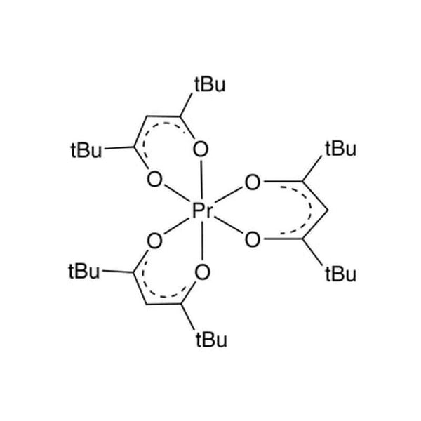 Tris(2,2,6,6-tetramethyl-3,5-heptanedionato)praseodymium(III), 99% (99.9%-Pr) (REO) [Pr(TMHD)3]|93-5937|15492-48-5