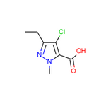 4-Chloro-3-ethyl-1-methyl-1H-pyrazole-5-carboxylic acid|CS-0094006|127892-62-0